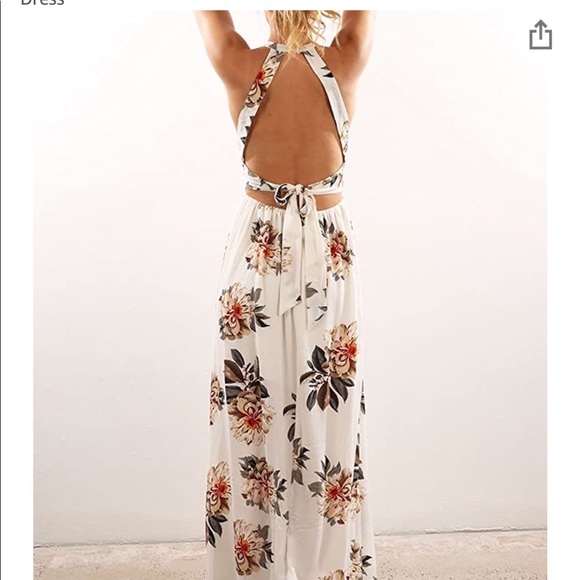 White Floral Maxi - Picture 3 of 4